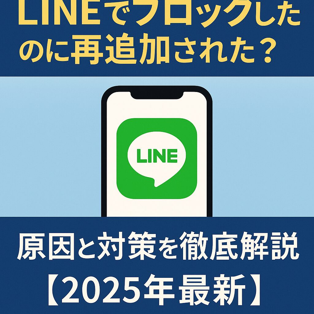 LINEでブロックしたのに再追加された？原因と対策を徹底解説【2025年最新】