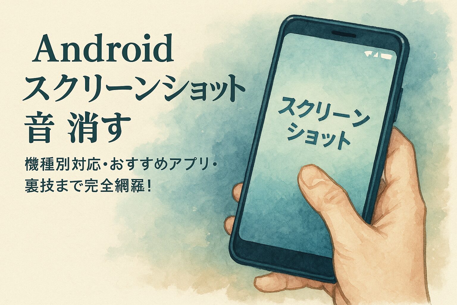 Android スクリーンショット 音 消す