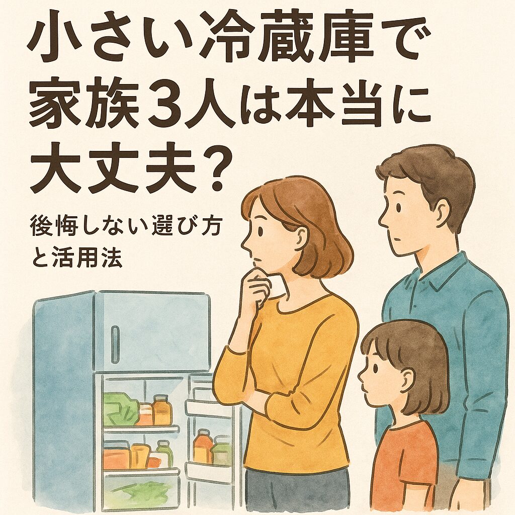 冷蔵庫 小さい 家族3人 実際どう？
