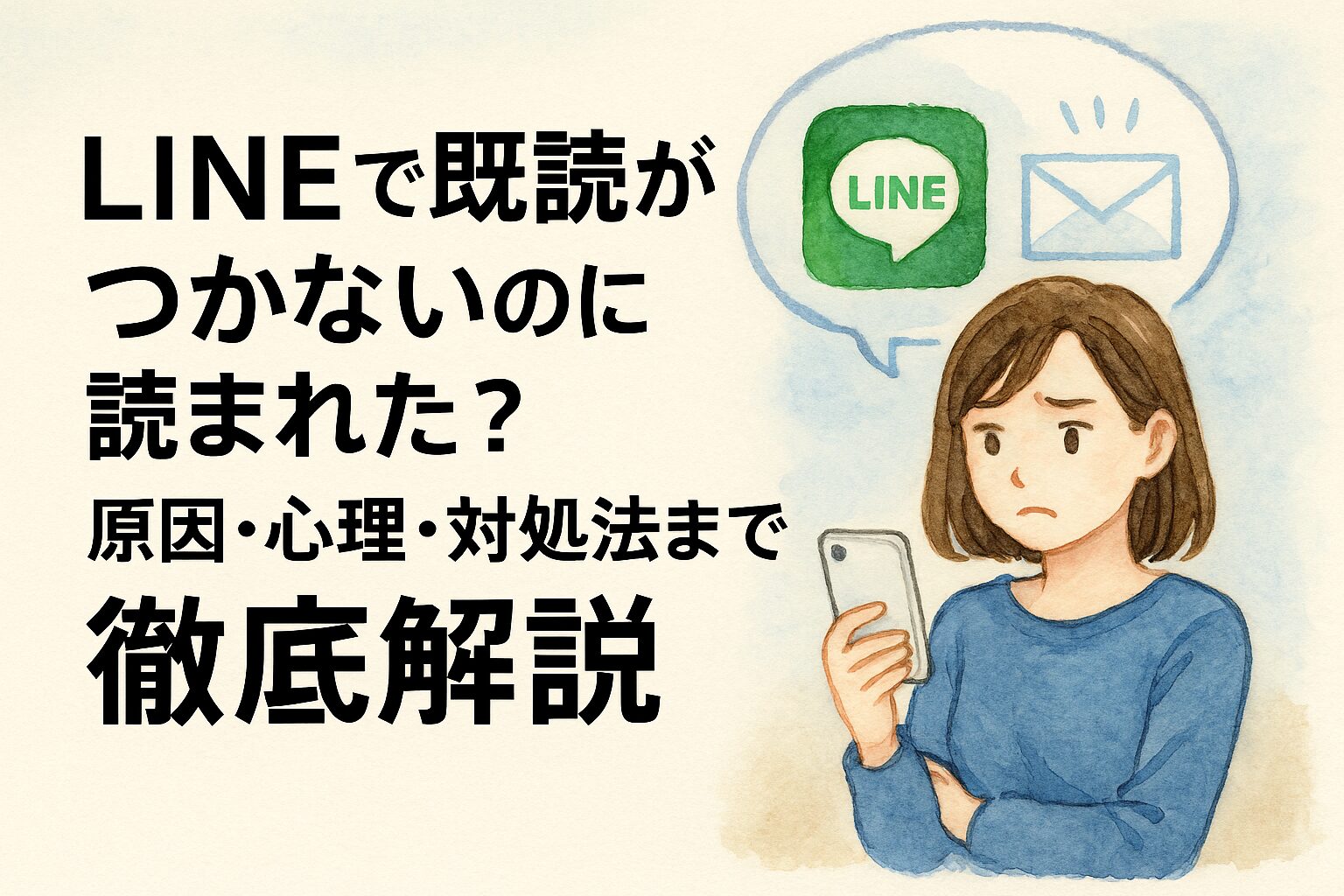 LINEで既読がつかないのに読まれた？原因・心理・対処法まで徹底解説